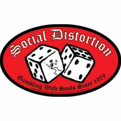 Social Distortion Dice - Vinyl Sticker