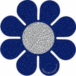 Flowers Daisy - Blue Vinyl Sticker