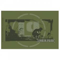 Linkin Park Green Collage - Vinyl Sticker