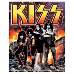 Kiss Fire & Lightning - Vinyl Sticker