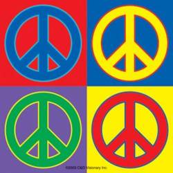 Peace Signs Four Peace - Vinyl Sticker
