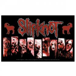 Slipknot Sliced Photo - Vinyl Sticker