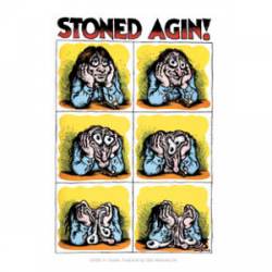 Robert Crumb Stoned Agin - Vinyl Sticker