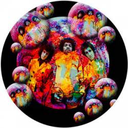 Jimi Hendrix Bubbles - Vinyl Sticker