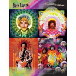 Jimi Hendrix - Set of 4 Vinyl Stickers