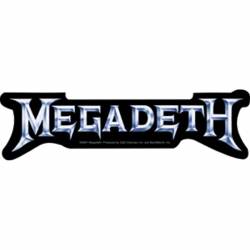 Megadeth Peace Sells - Silver Vinyl Sticker