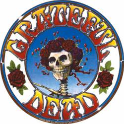 Grateful Dead Skull and Roses Logo - Vinyl Sticker
