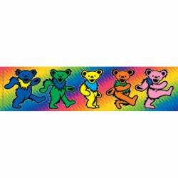 Grateful Dead Dancing Bear - Rainbow Vinyl Sticker