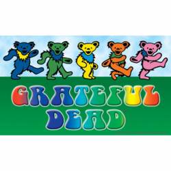 Grateful Dead Dancing Bears with Logo - Vinyl Sticker