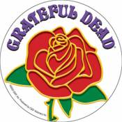 Grateful Dead Roses With Logo - Vinyl Sticker