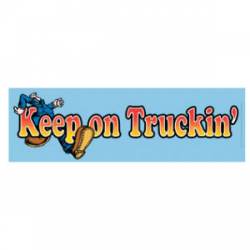 Robert Crumb Keep On Truckin Logo - Vinyl Sticker