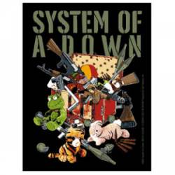 System Of A Down Stuffed Animals - Vinyl Sticker