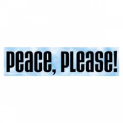 Peace Please - Vinyl Sticker