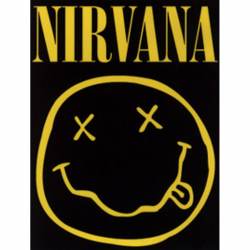 Nirvana Square Smiley Logo - Vinyl Sticker