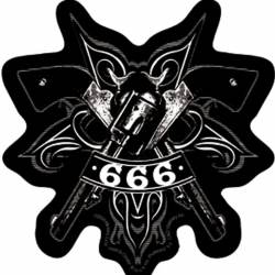 Ministry Guns 666 - Vinyl Sticker