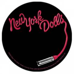 New York Dolls Lipstick Logo - Vinyl Sticker