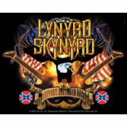 Lynyrd Skynyrd Guitars & Eagles - Vinyl Sticker