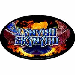 Lynyrd Skynyrd 30 Years Flaming Logo - Vinyl Sticker