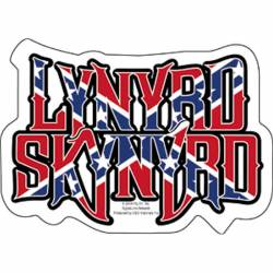 Lynyrd Skynyrd Flag Logo - Vinyl Sticker