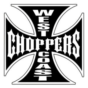 West Coast Choppers Black With White - Small Vinyl Sticker at Sticker ...