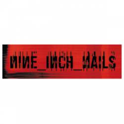 Nine Inch Nails Red Logo - Vinyl Sticker