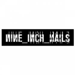 Nine Inch Nails Black Logo - Vinyl Sticker