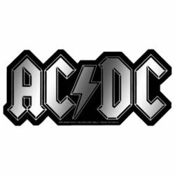 AC/DC Silver Logo - Vinyl Sticker