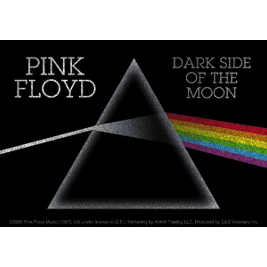 Pink Floyd T.D.S.O.M. - Glitter Vinyl Sticker at Sticker Shoppe