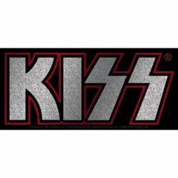 Kiss Logo - Black And Red Vinyl Sticker