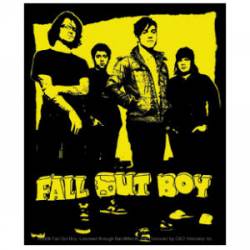 Fall Out Boy Gold Photo - Vinyl Sticker