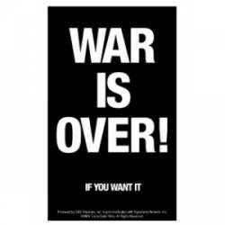 US Vs John Lennon War - Vinyl Sticker