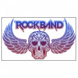 Rock Band Skull - Vinyl Sticker