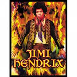 Jimi Hendrix Fire - Vinyl Sticker