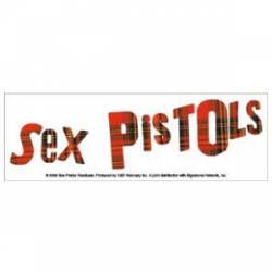 Sex Pistols Plaid Logo - Vinyl Sticker