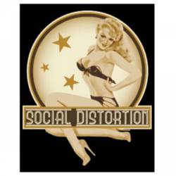 Social Distortion Pin Up - Vinyl Sticker