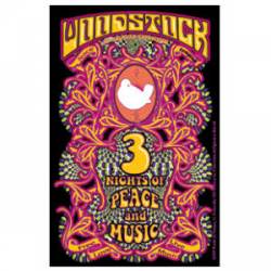 Woodstock 3 Nights - Vinyl Sticker