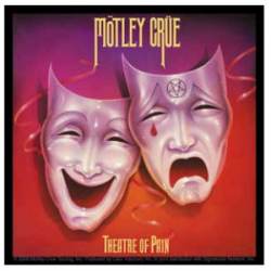 Motley Crew Theatre Of Pain - Red Vinyl Sticker