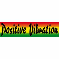 Reggae And Rasta Positive Vibrations - Vinyl Sticker