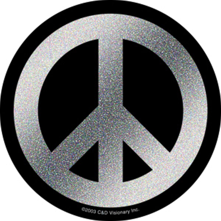 Peace Signs Peace Sign Glitter Vinyl Sticker At Sticker Shoppe 7394