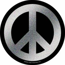Peace Signs Peace Sign - Glitter Vinyl Sticker