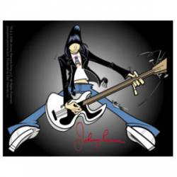 Johnny Ramone Cartoon - Vinyl Sticker