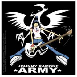 Johnny Ramone Guitar Pose - Vinyl Sticker