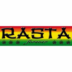 Reggae And Rasta Rasta Forever - Vinyl Sticker