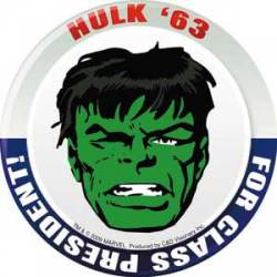 The Incredible Hulk For President - Vinyl Sticker