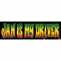 Reggae And Rasta Jah Is My Driver - Vinyl Sticker