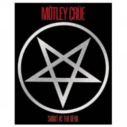 Motley Crew Shout At The Devil - Black Vinyl Sticker