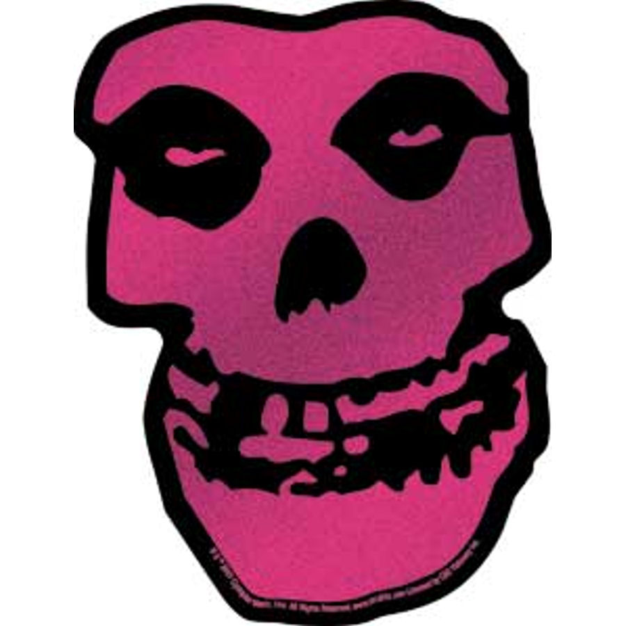 The Misfits Pink Skull - Vinyl Sticker at Sticker Shoppe