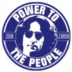 John Lennon Power To The People - Vinyl Sticker