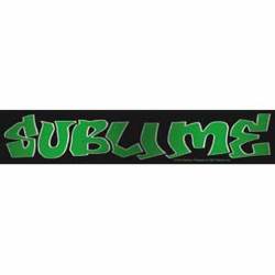 Sublime Green Glitter Logo - Vinyl Sticker