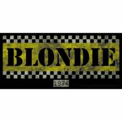 Blondie Taxi Logo - Vinyl Sticker